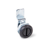 Zinc Die-Cast Cam Latches / Cam Locks, Small Type, Black Powder Coated Housing Collar