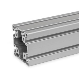 GN 10i Aluminum Profiles, i-Modular System, with Open Slots on All Sides, Profile Type Light Profile size: I-80808L<br />Finish: N - Anodized finish, natural color
