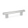 GN 366 Aluminum Oval Tubular Handles, Plastic Handle Legs Finish: ELG - Anodized finish, natural color
