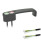 GN 422 Jaladeras en &quot;U&quot; para gabinete en zinc fundido a presión, con función de conmutación de potencia, con cable de PUR Tipo: T2 - Con 2 botones
Acabado: SW - Negro, RAL 9005, acabado texturizado