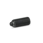 Posicionadores de muelle de acero / acero inoxidable, con vástago de punta, con hexágono interno