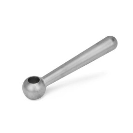 DIN 99 Stainless Steel Clamping Levers, Tapped or Plain BoreType Type: L - Angled lever with plain bore