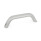 GN 565.3 Aluminum Cabinet U-Handles, with Tapped or Counterbored Through Holes Type: B - Mounting from the operator's side
Finish: EL - Anodized finish, natural color