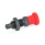 GN 817 Posicionadores de indexado de acero, con bloqueo y sin bloqueo, con pasadores de varias longitudes, con perilla roja Tipo: BK - Sin bloqueo, con contratuerca
Color: RT - Rojo, RAL 3000, acabado mate