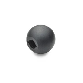 DIN 319 Plastic Ball Knobs, Press-On Type Material: KT - Plastic<br />Type: M - With tapered bore