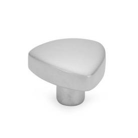 GN 5339.5 Stainless Steel Triangular Knobs, with Tapped or Plain Bore Type: E - With tapped blind bore<br />Finish: MT - Matte shot-blasted finish