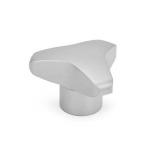 Stainless Steel AISI 316L Three-Lobed Knobs, Blank Type